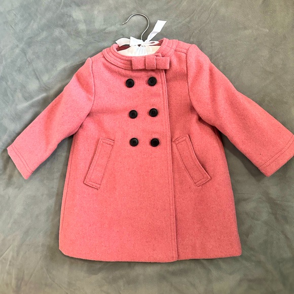 Edgehill Collection Pink Pea Coat - Baby Size 18M - Picture 1 of 3